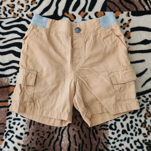🎉Cherokee Boy's Light Brown Cargo Shorts Size: 2T